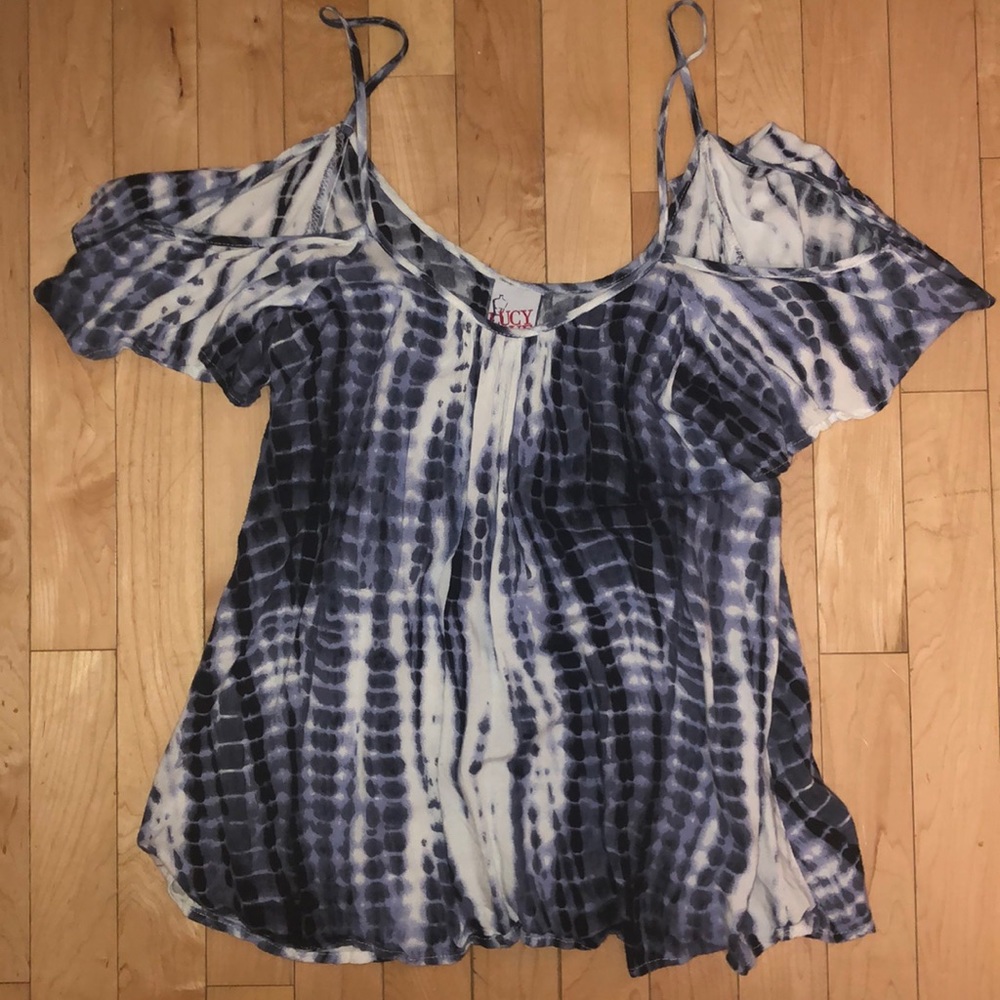 Perfect for July 4th! Never worn tie dye top